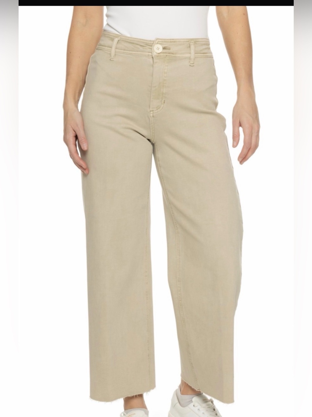 NWOT Oat New York Wideleg Tan Pants - Classic Everyday Style Stretchy